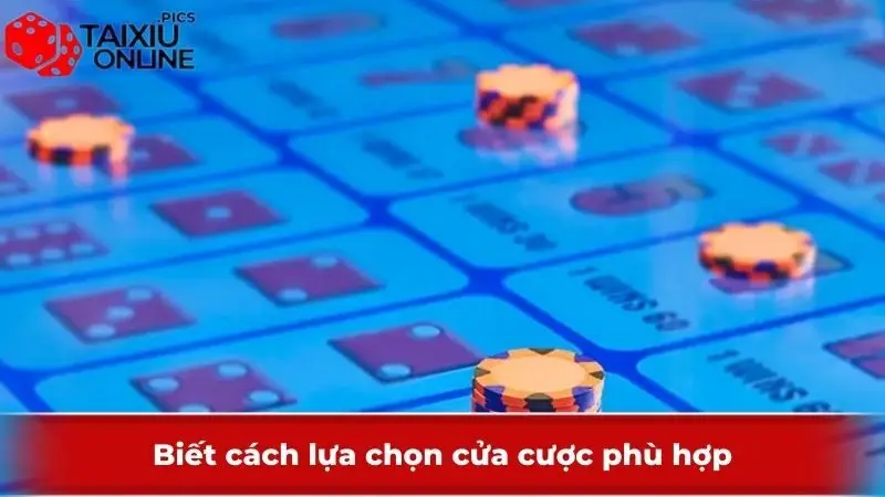 Biết cách lựa chọn cửa cược phù hợp