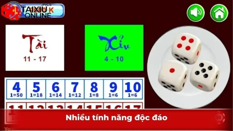 Nhiều tính năng độc đáo